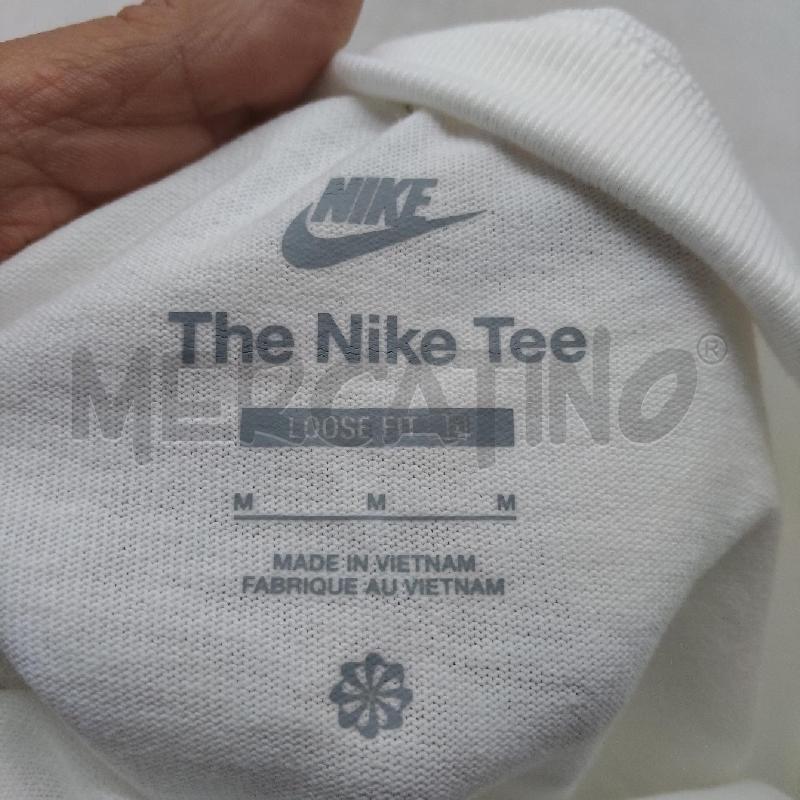 T SHIRT UOMO NIKE BIANCA COTONE  | Mercatino dell'Usato Domodossola 3