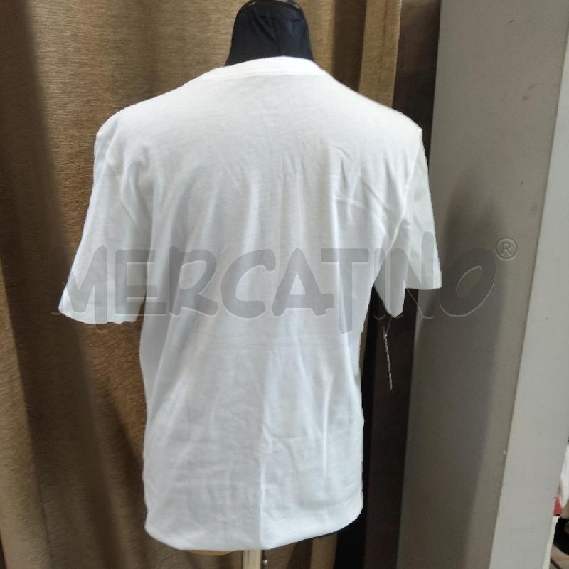 T SHIRT UOMO NIKE BIANCA LOGO E SCRITTA NERI  | Mercatino dell'Usato Domodossola 2