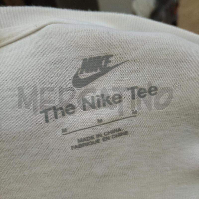 T SHIRT UOMO NIKE BIANCA LOGO E SCRITTA NERI  | Mercatino dell'Usato Domodossola 4