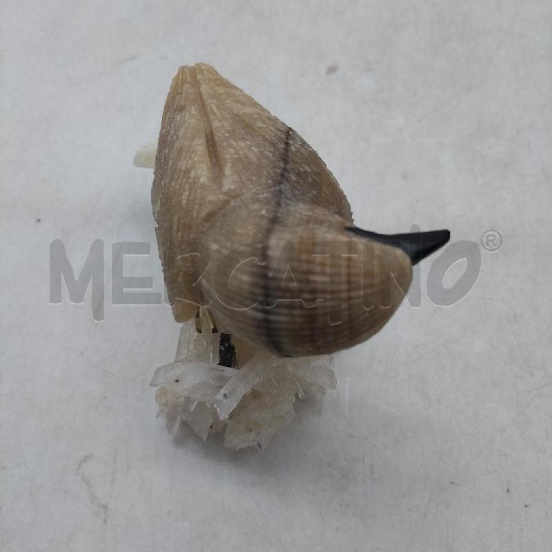 UCCELLO PIETRA DURA BASE QUARZOBECCO NERO | Mercatino dell'Usato Domodossola 4