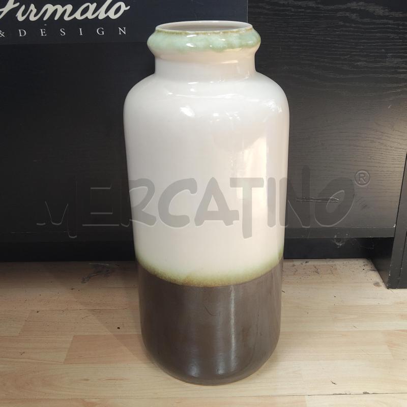 VASO ALTO MARRONE BIANCO BORDINO VERDE BAY KERAMIK | Mercatino dell'Usato Domodossola 1