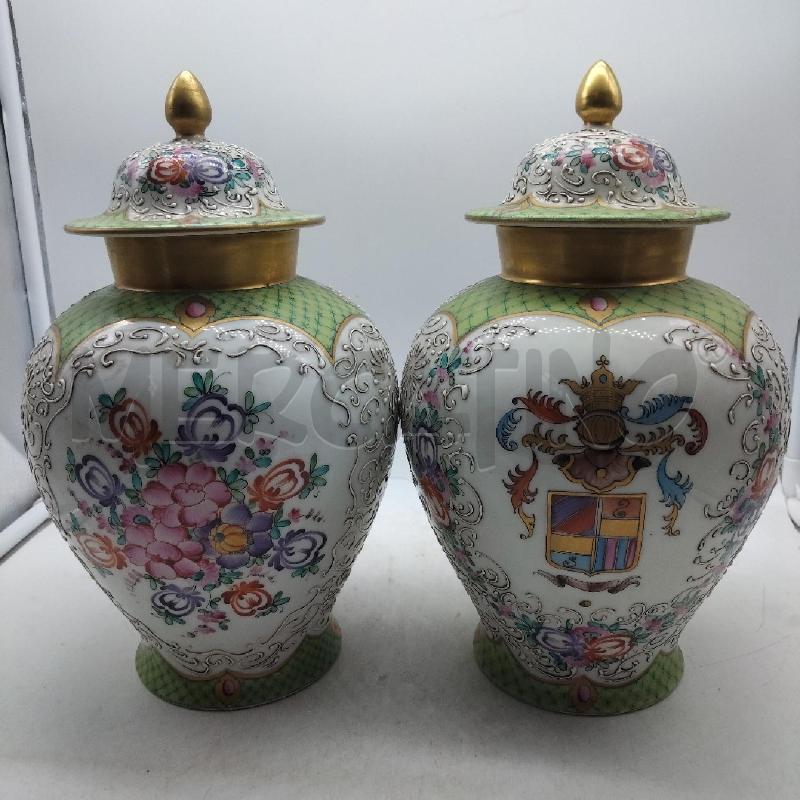 VASO CERAMICA LIMOGES DISEGNO FLOREALE | Mercatino dell'Usato Domodossola 1