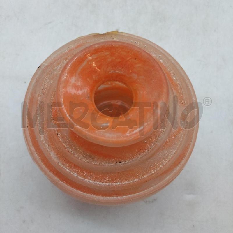 VASO PORTA FIORI VETRO SOFFIATO ARANCIONE  | Mercatino dell'Usato Domodossola 2