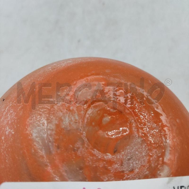 VASO PORTA FIORI VETRO SOFFIATO ARANCIONE  | Mercatino dell'Usato Domodossola 3