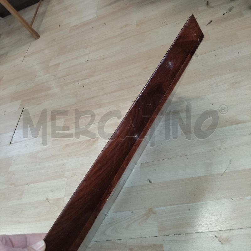 VASSOIO LEGNO RETTANGOLARE DOPPIO MANICO DECORI DORATI | Mercatino dell'Usato Domodossola 4