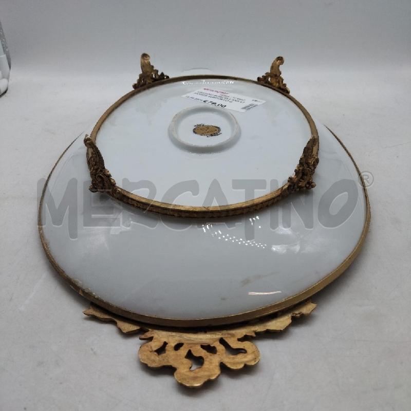 VASSOIO PORCELLANA LIMOGES SUPPORTO OTTONE  | Mercatino dell'Usato Domodossola 4