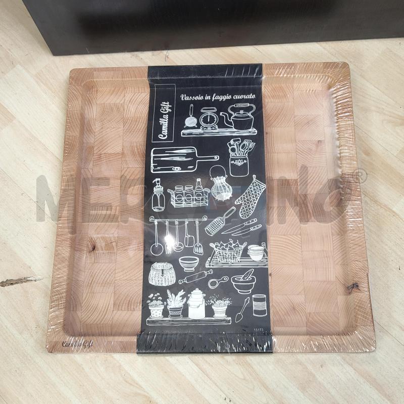 VASSOIO QUADRATO LEGNO  | Mercatino dell'Usato Domodossola 1