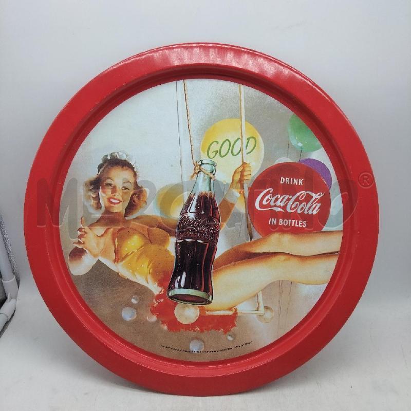 VASSOIO ROTONDO ROSSO COCA COLA | Mercatino dell'Usato Domodossola 1