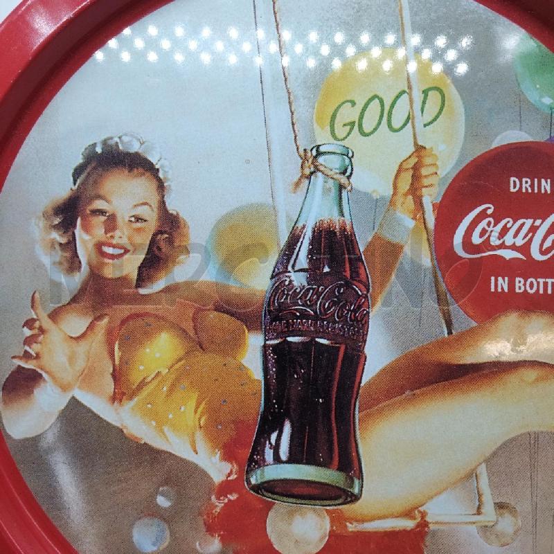 VASSOIO ROTONDO ROSSO COCA COLA | Mercatino dell'Usato Domodossola 2