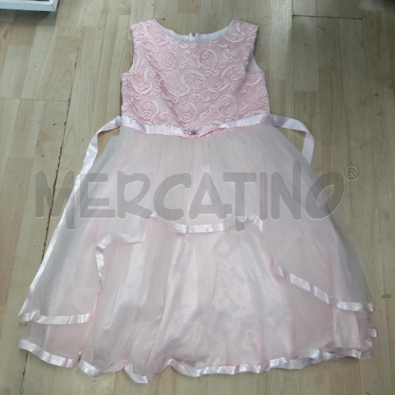 VESTITO BAMBINA DA CERIMONIA ROSA SOTTO TULLE SUNNY FASHION | Mercatino dell'Usato Domodossola 1