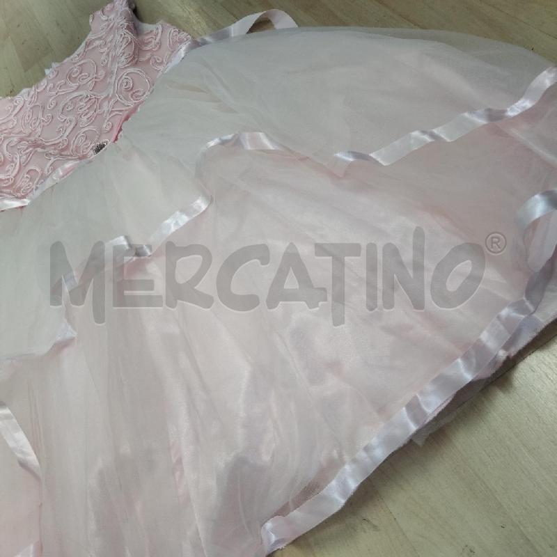 VESTITO BAMBINA DA CERIMONIA ROSA SOTTO TULLE SUNNY FASHION | Mercatino dell'Usato Domodossola 3
