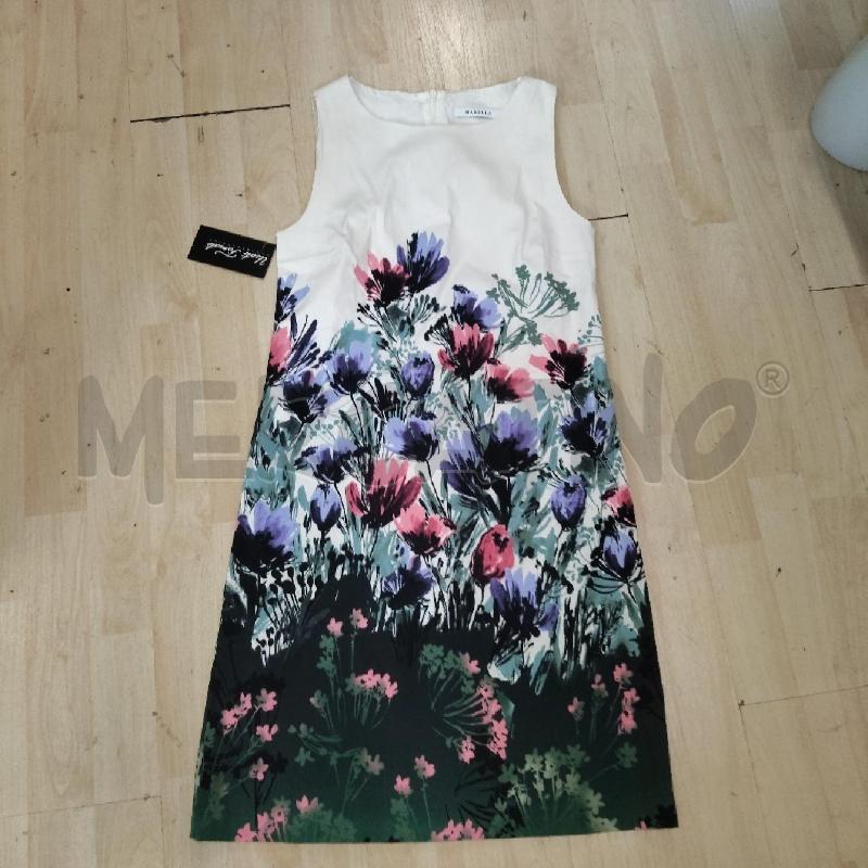 VESTITO DONNA BIANCO FIORI MARELLA  | Mercatino dell'Usato Domodossola 1