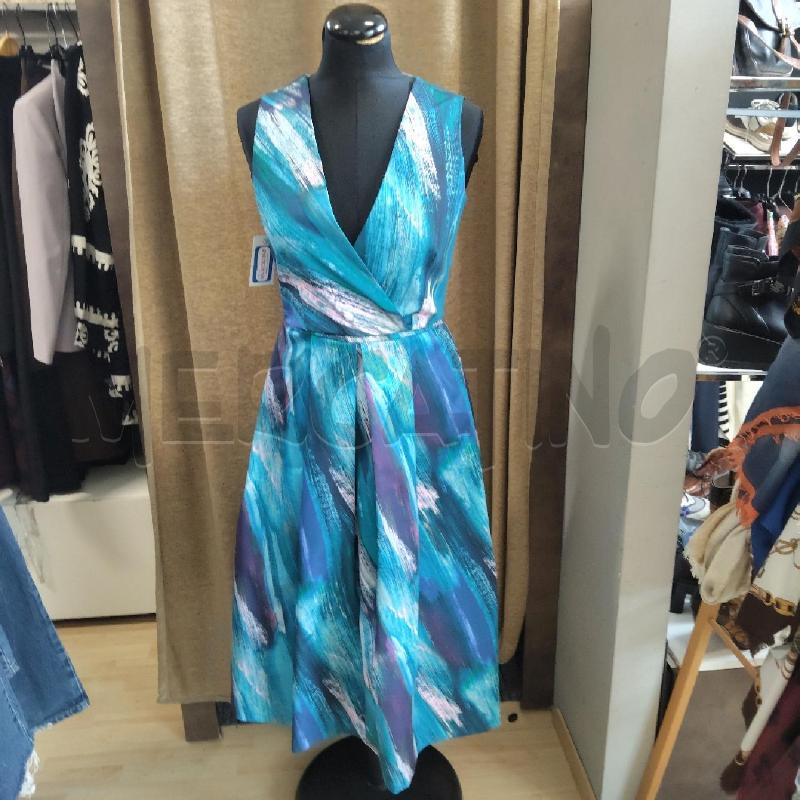 VESTITO DONNA BLU AZZURRO FANTASIA CLOSET | Mercatino dell'Usato Domodossola 1