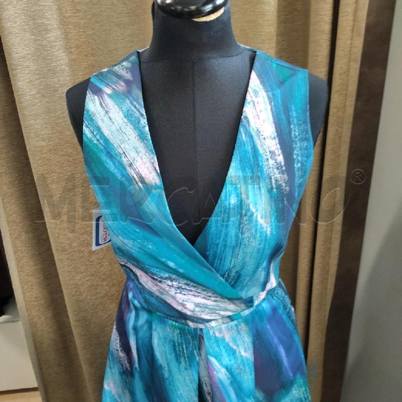 VESTITO DONNA BLU AZZURRO FANTASIA CLOSET | Mercatino dell'Usato Domodossola 2