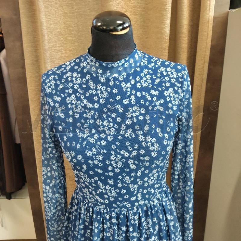 VESTITO DONNA BLU FIORI BIANCHI M.L. CORTO TOMMY HILFIGER | Mercatino dell'Usato Domodossola 2