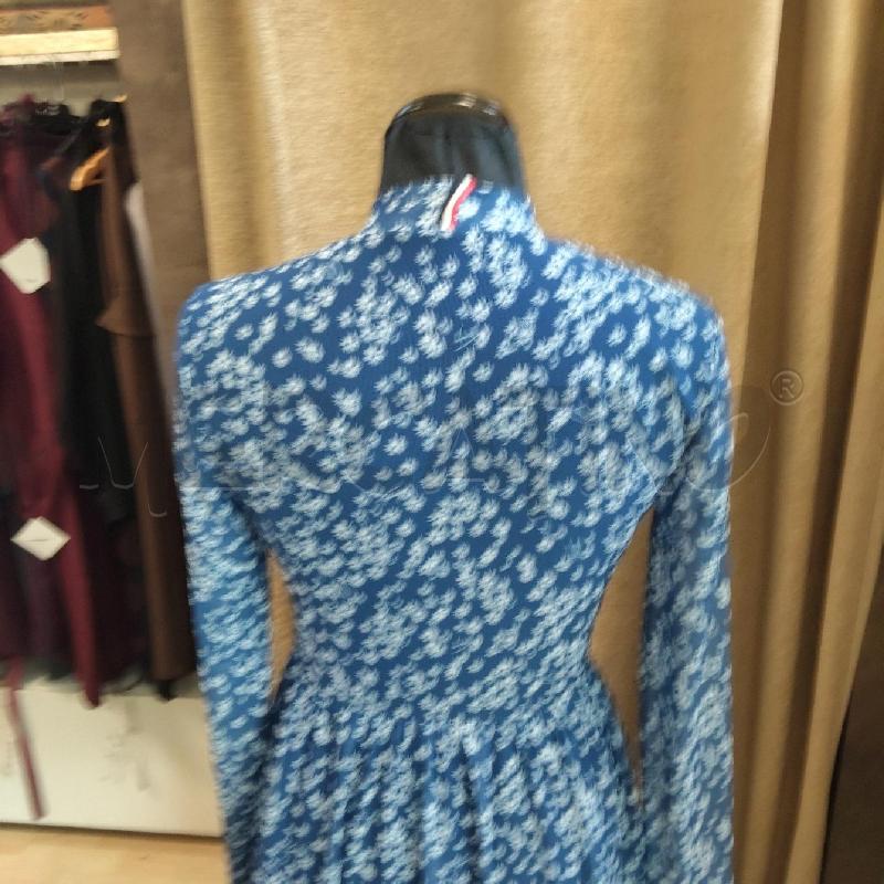 VESTITO DONNA BLU FIORI BIANCHI M.L. CORTO TOMMY HILFIGER | Mercatino dell'Usato Domodossola 4