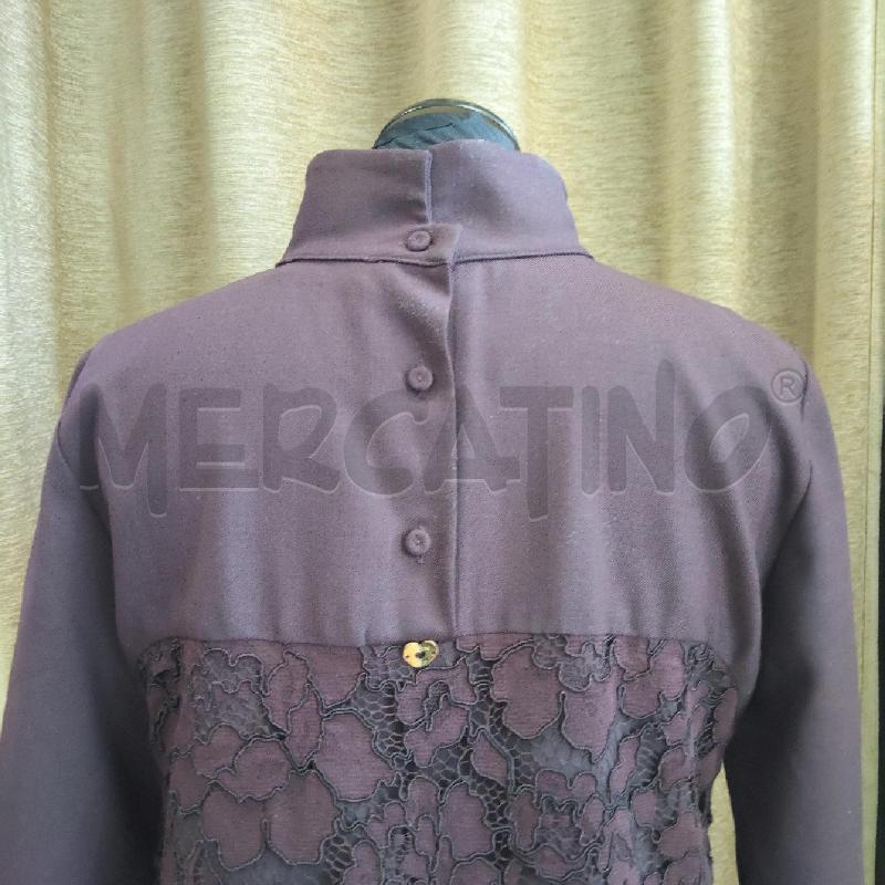 VESTITO DONNA BURGUNDI PIZZO TWIN SET | Mercatino dell'Usato Domodossola 3