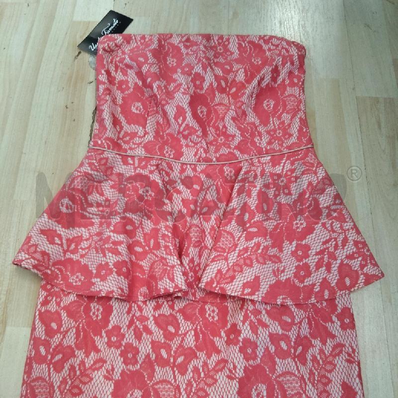 VESTITO DONNA CORTO NO SPALLINE PANNA PIZZO ROSA  CERNIERA LATERALE TUBINO PINKO | Mercatino dell'Usato Domodossola 2