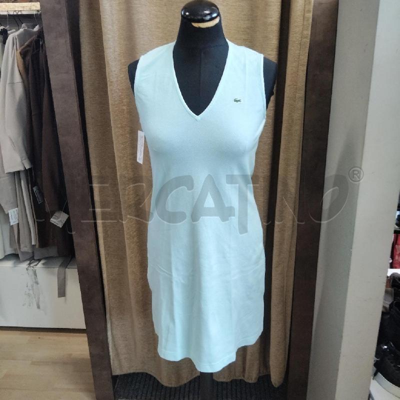 VESTITO DONNA CORTO SMANICATO AZZURRO LACOSTE | Mercatino dell'Usato Domodossola 1