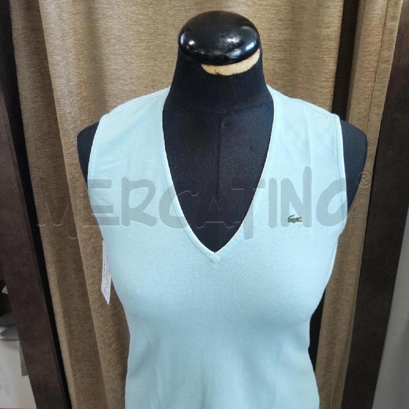 VESTITO DONNA CORTO SMANICATO AZZURRO LACOSTE | Mercatino dell'Usato Domodossola 2
