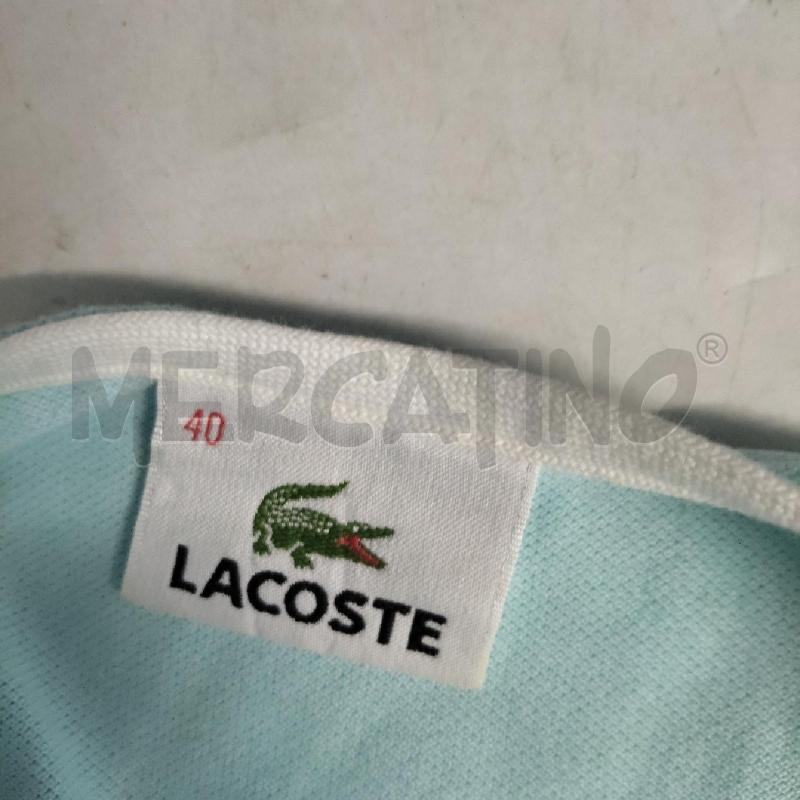 VESTITO DONNA CORTO SMANICATO AZZURRO LACOSTE | Mercatino dell'Usato Domodossola 5