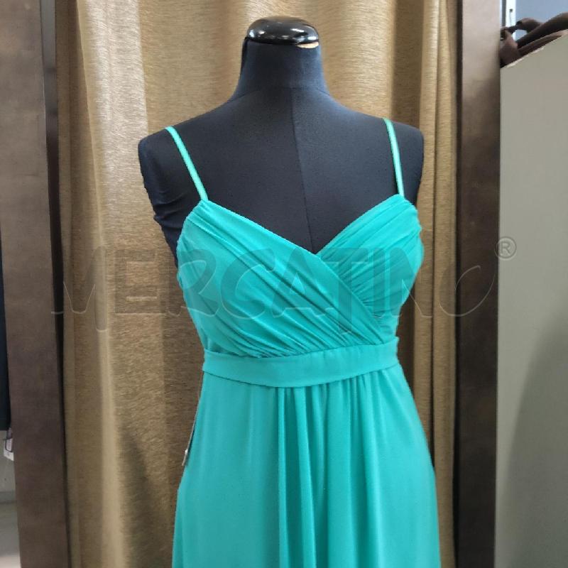 VESTITO DONNA LUNGO SPALLINE VERDE ACQUA+STOLA RINASCIMENTO | Mercatino dell'Usato Domodossola 3