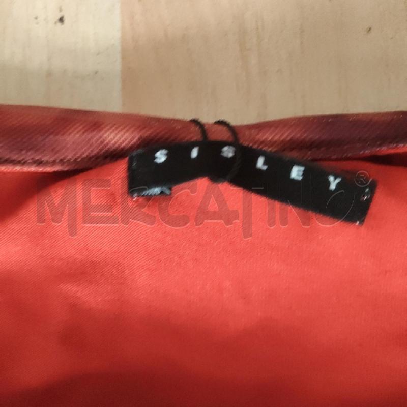 VESTITO DONNA MATTONE ARRICCIATO SISLEY | Mercatino dell'Usato Domodossola 3