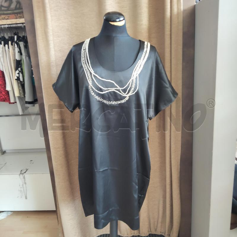VESTITO DONNA NERO BORCHIETTE FIORELLA RUBINO | Mercatino dell'Usato Domodossola 1