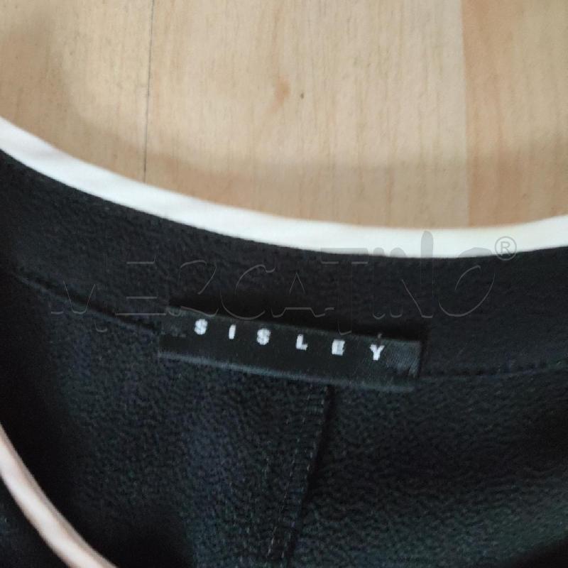 VESTITO DONNA NERO PROFILO ROSA SISLEY | Mercatino dell'Usato Domodossola 4