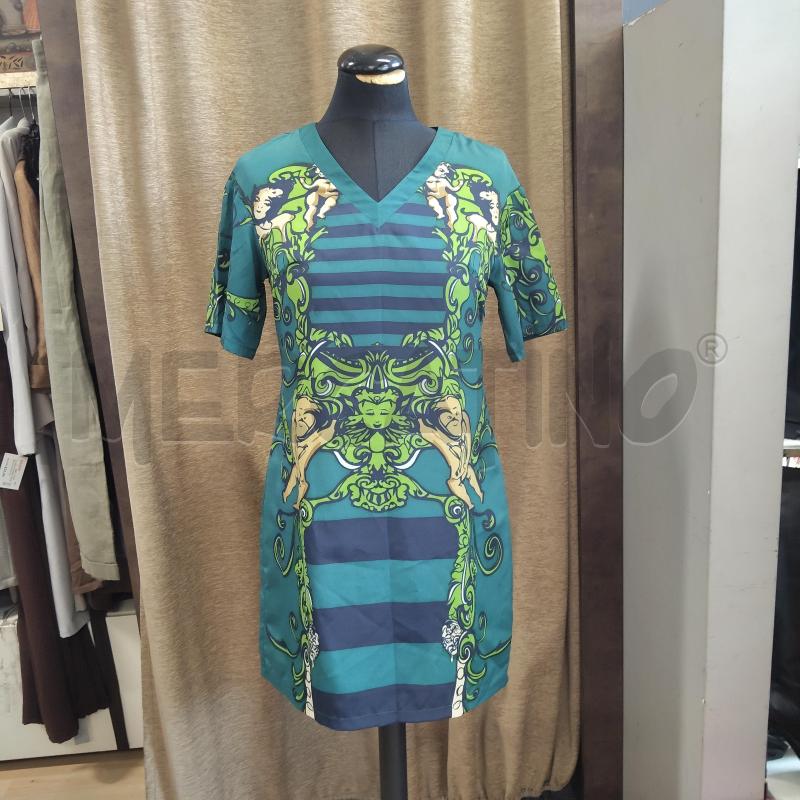 VESTITO DONNA VERDE FANTASIA PRADA SETA | Mercatino dell'Usato Domodossola 1