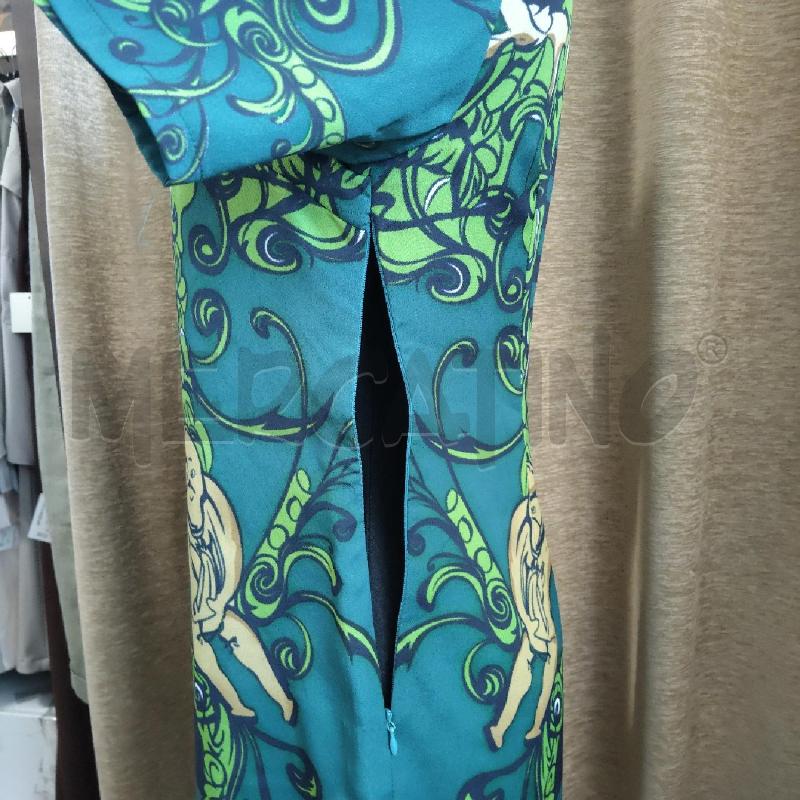 VESTITO DONNA VERDE FANTASIA PRADA SETA | Mercatino dell'Usato Domodossola 4