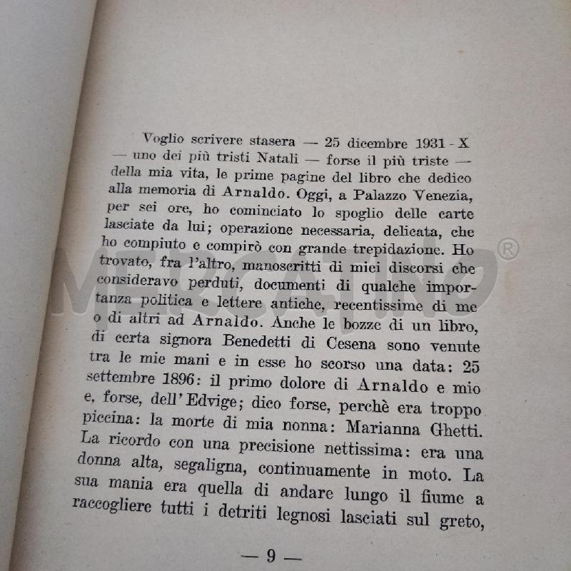 VITA DI ARNALDO BENITO MUSSOLINI MILANO 1932 | Mercatino dell'Usato Domodossola 3
