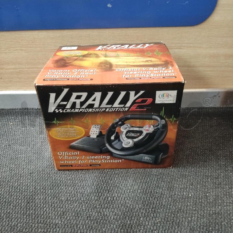 VOLANTE PLAY STATION CON PEDALIERA V-RALLY | Mercatino dell'Usato Domodossola 1