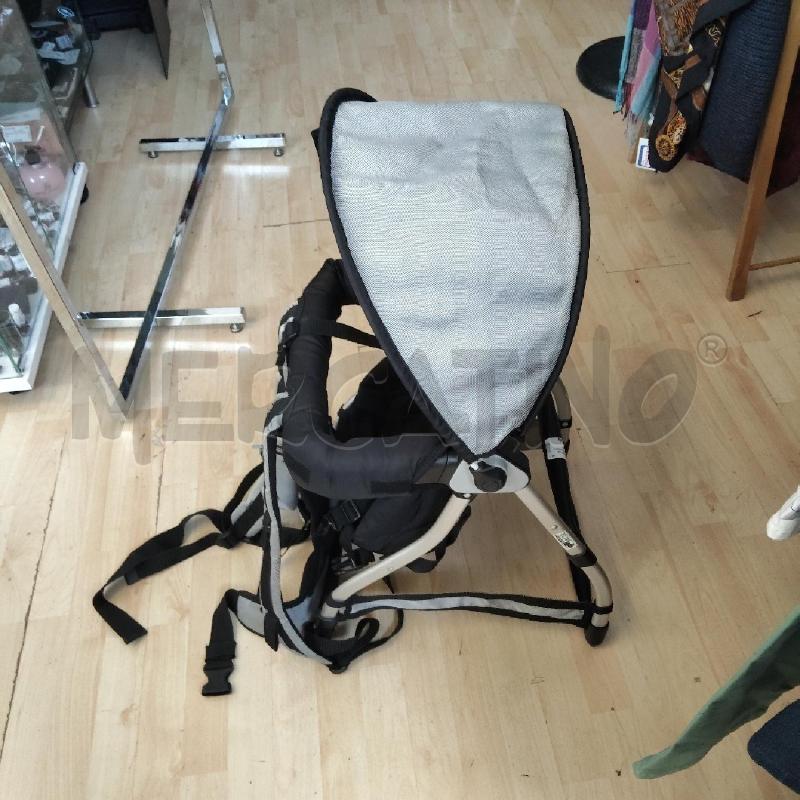 ZAINO PORTA BIMBO MONTAGNA NERO GRIGIO CHICCO | Mercatino dell'Usato Domodossola 2