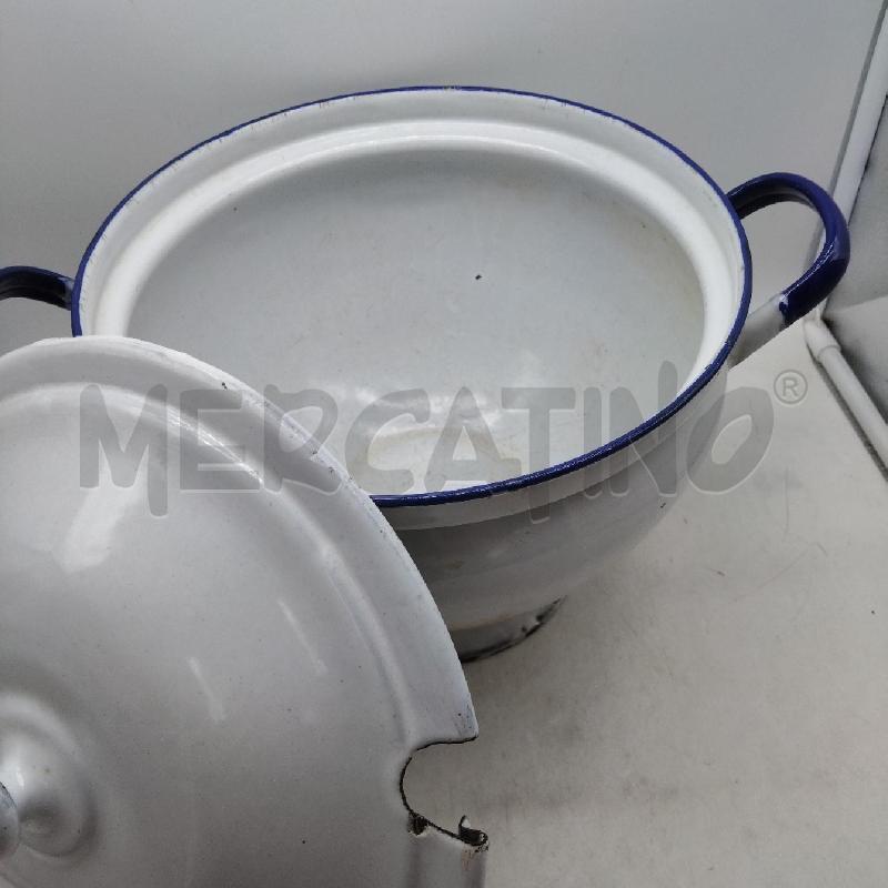 ZUPPIERA SMALTATA BORDINO BLU  | Mercatino dell'Usato Domodossola 2