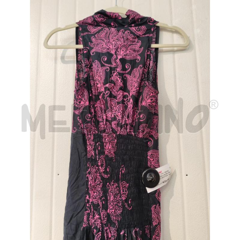 ABITO DONNA ALLER SIMPLEMENT NERO ROSA LUNGO FANTASIA | Mercatino dell'Usato Mestre 3