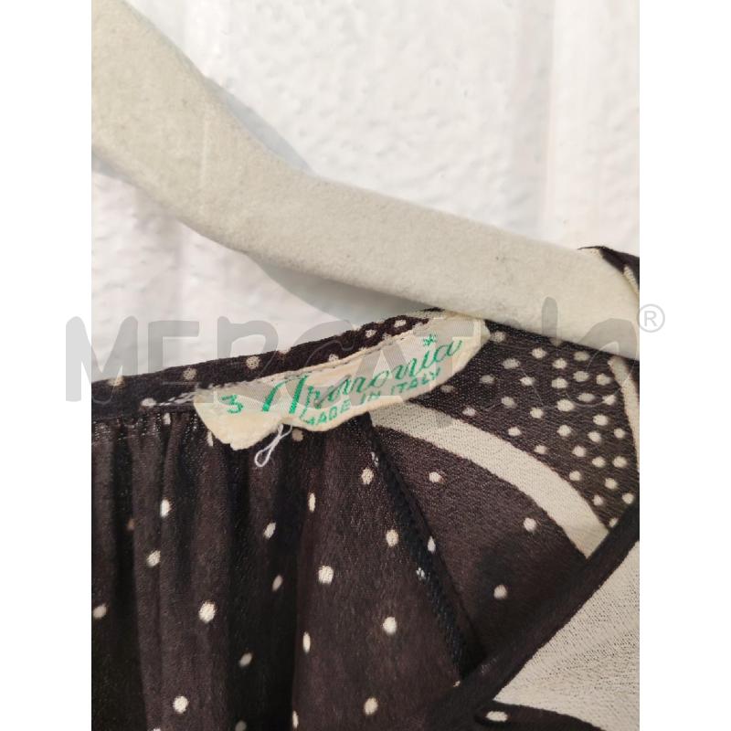 ABITO DONNA ARMONIA MARRONE SCURO FANTRASIA BIANCA POIS | Mercatino dell'Usato Mestre 2