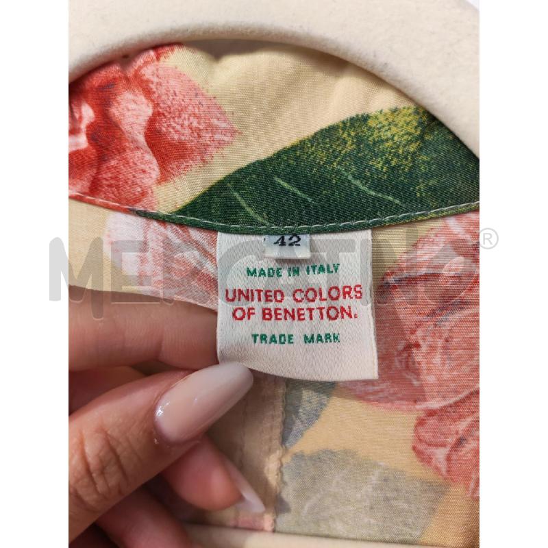ABITO DONNA BENETTON LUNGO VERDINO FIORI | Mercatino dell'Usato Mestre 4