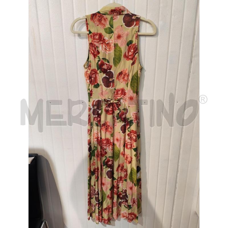 ABITO DONNA BENETTON LUNGO VERDINO FIORI | Mercatino dell'Usato Mestre 5