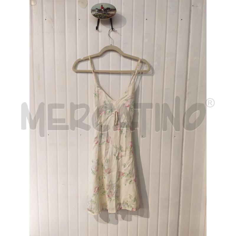 ABITO DONNA BORGO FIORI CREMA FIORI ROSA SETA | Mercatino dell'Usato Mestre 1