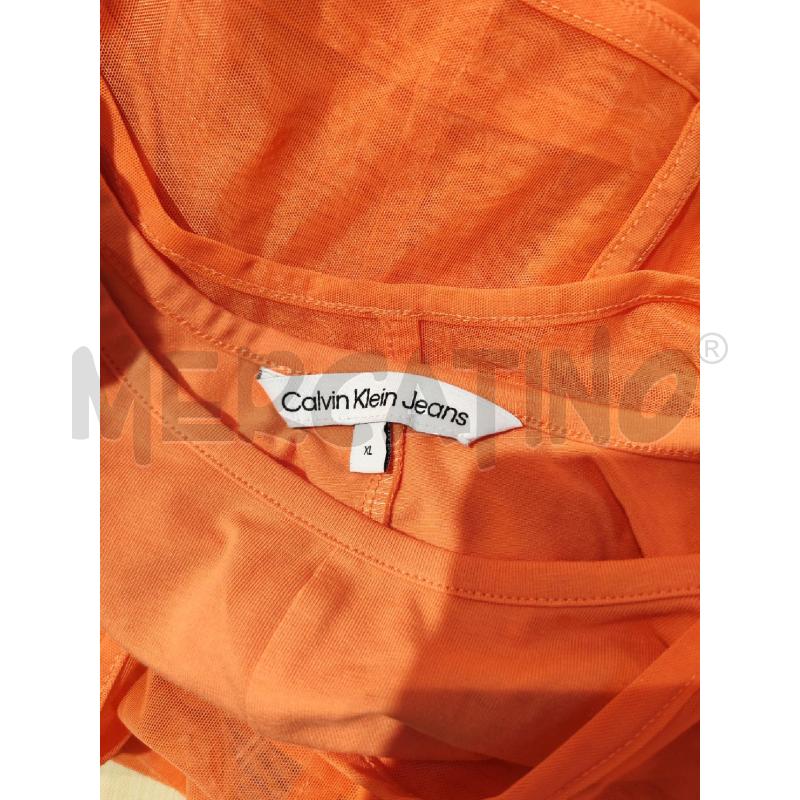ABITO DONNA CALVIN KLEIN JEANS ARANCIONE  | Mercatino dell'Usato Mestre 4
