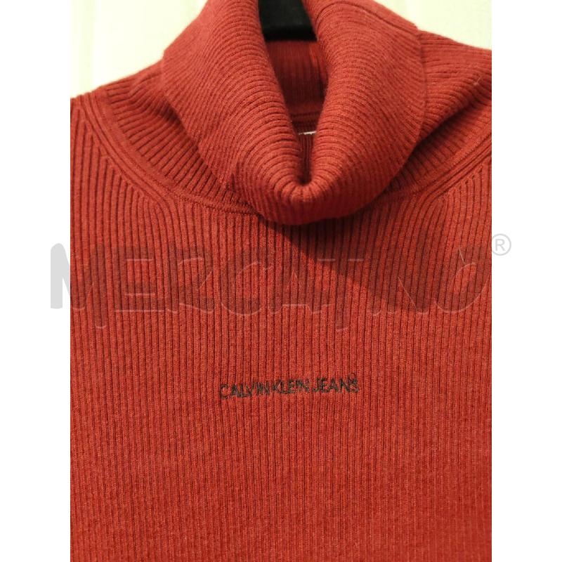 ABITO DONNA CALVIN KLEIN ROSSO A COSTINE COLLO ALTO | Mercatino dell'Usato Mestre 2