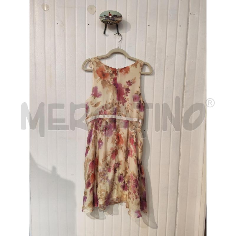 ABITO DONNA CONBIPEL GIALLO FIORI VIOLA FIOCCHETTO | Mercatino dell'Usato Mestre 3