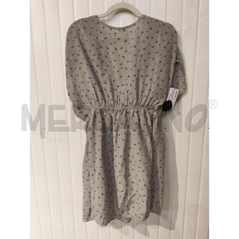 ABITO DONNA DRESS SETA VERDOLINO FANTASIA PALME PICCOLE MARRONI | Mercatino dell'Usato Mestre 3