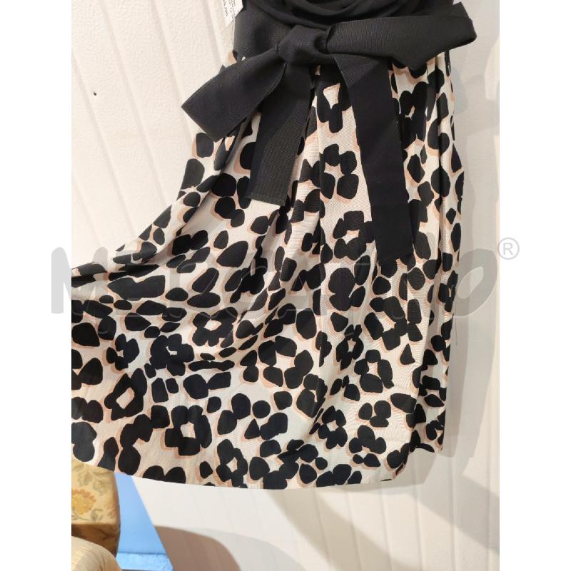 ABITO DONNA EMMEMARELLA NERO GONNA LEOPARDATA MARRONE | Mercatino dell'Usato Mestre 2