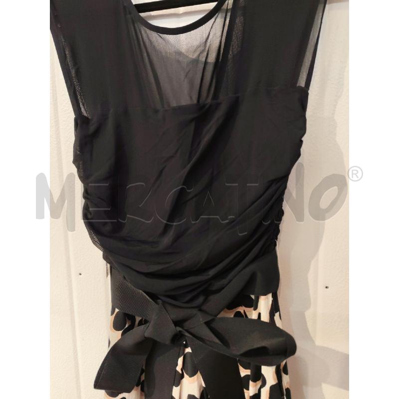 ABITO DONNA EMMEMARELLA NERO GONNA LEOPARDATA MARRONE | Mercatino dell'Usato Mestre 4