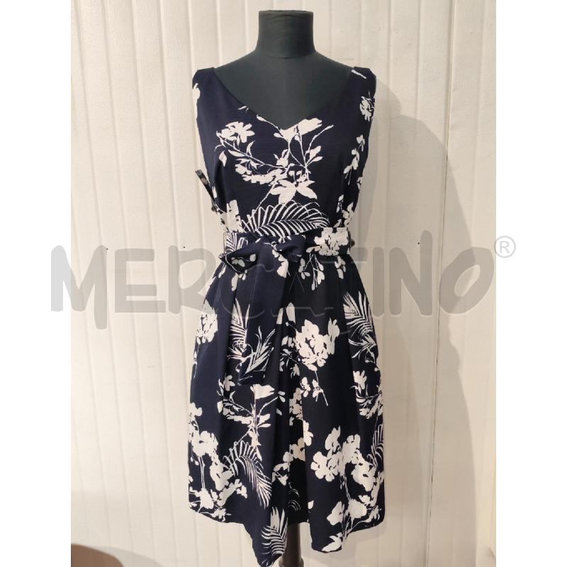 ABITO DONNA EMME MARELLABLU FANTASIA FIORI BIANCHI | Mercatino dell'Usato Mestre 1