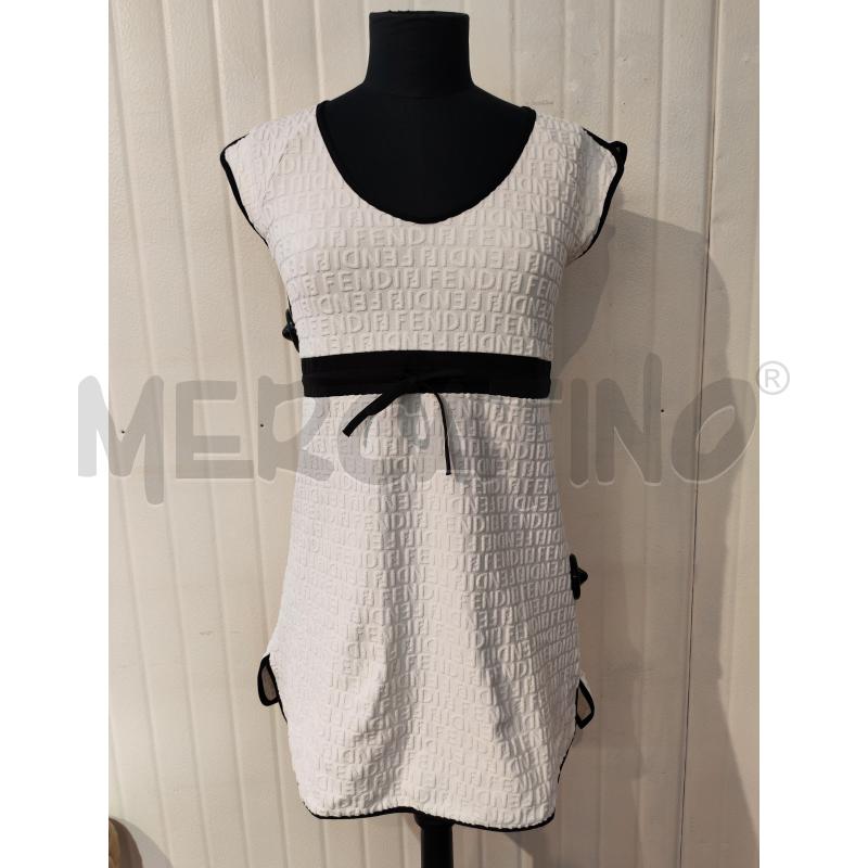 ABITO DONNA FENDI BIANCO PROFILI NERI | Mercatino dell'Usato Mestre 1
