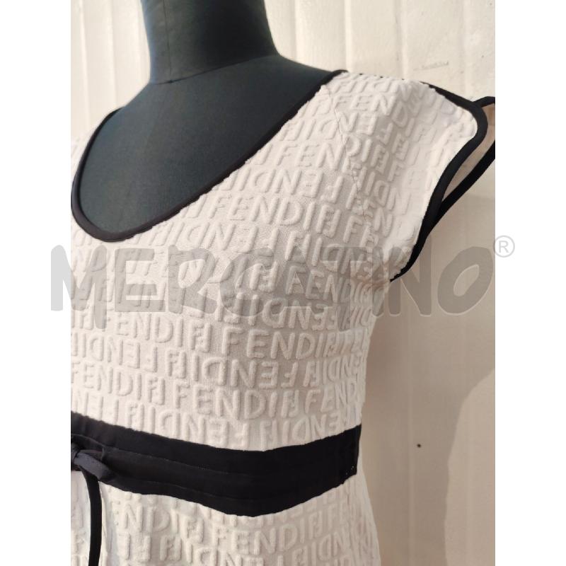 ABITO DONNA FENDI BIANCO PROFILI NERI | Mercatino dell'Usato Mestre 2