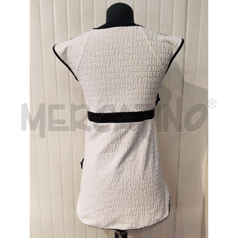 ABITO DONNA FENDI BIANCO PROFILI NERI | Mercatino dell'Usato Mestre 4